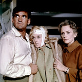 Rod Taylor, Tippi Hedren y Jessica Tandy