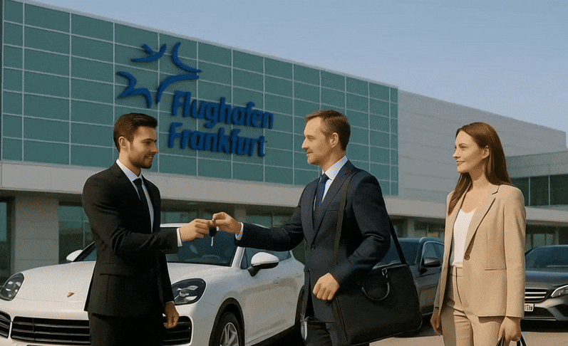 Schlüsselübergabe beim Valet-Parken Frankfurt