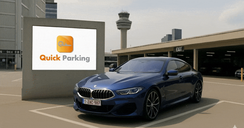 Parking longue durée Quickparking Bruxelles près de Zaventem avec service navette