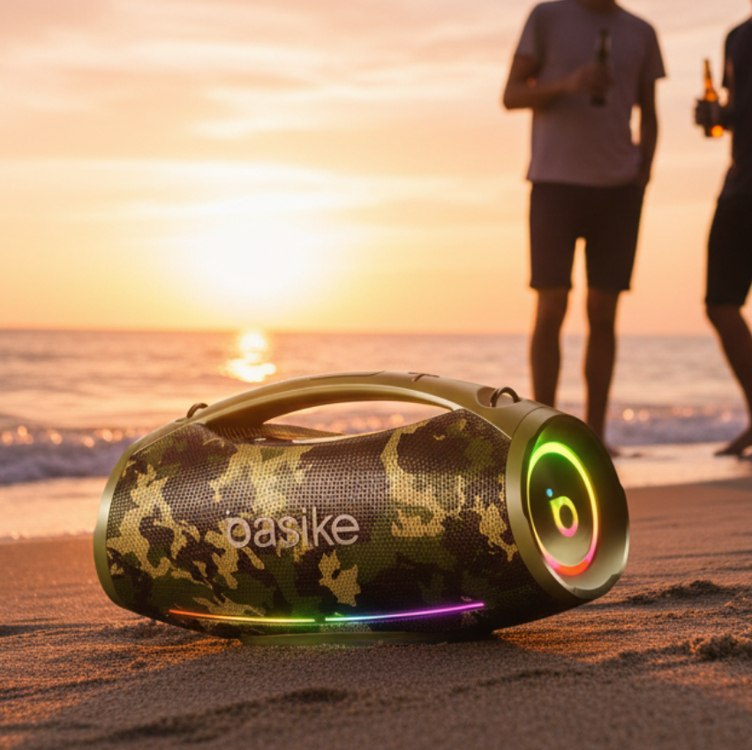 200w Caixa De Som Bluetooth Portátil 30000mah Boombox Ipx6 Basike Caixa Som Estéreo Bass Boost, Alta Hifi ,ajuste Graves / Agudos Com Rgb Luzes Led, Som Para Festa