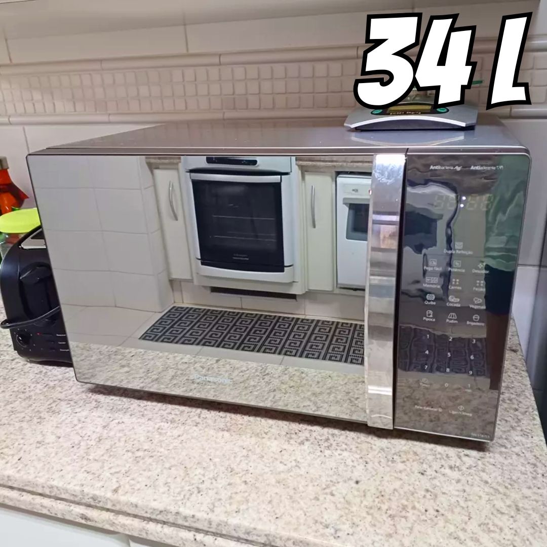 Micro-ondas Nn-st67lsru 34 Litros Inox Panasonic