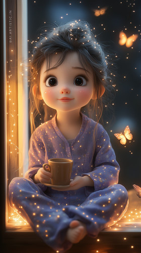 surajarts a 3d cute disney style cartoon baby girl sits on a ba b48b5a5f 8e0a 4fd2 9531 cfd59028d564.jpg