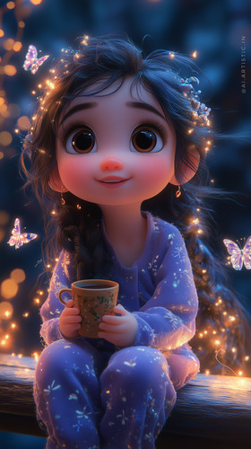 surajarts a 3d cute disney style cartoon baby girl sits on a ba 86c8a116 60c0 4f82 9646 51548a2e0f06.jpg