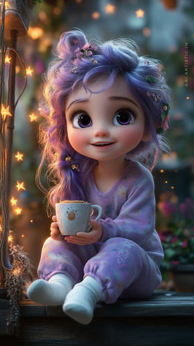 surajarts a cute baby girl in 3d animation disney style with bi 6469b5f1 ede5 48d4 bebb aa75475a971e.jpg