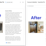 Before and After Savaria Infinity