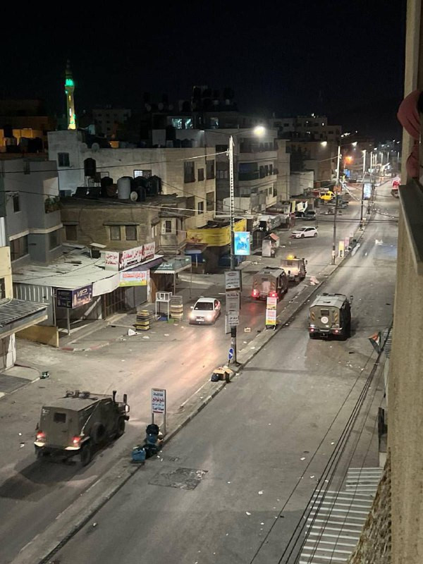 قوات الاحتلال تقتحم مخيم عسكر القديم في المنطقة الشرقية بنابلس...