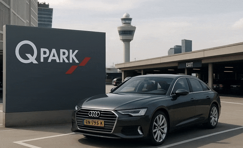 Q-Park P+R Garage en bus