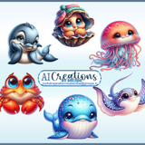 FLIPPER AND FRIENDS AI CREATIONS 4 BG