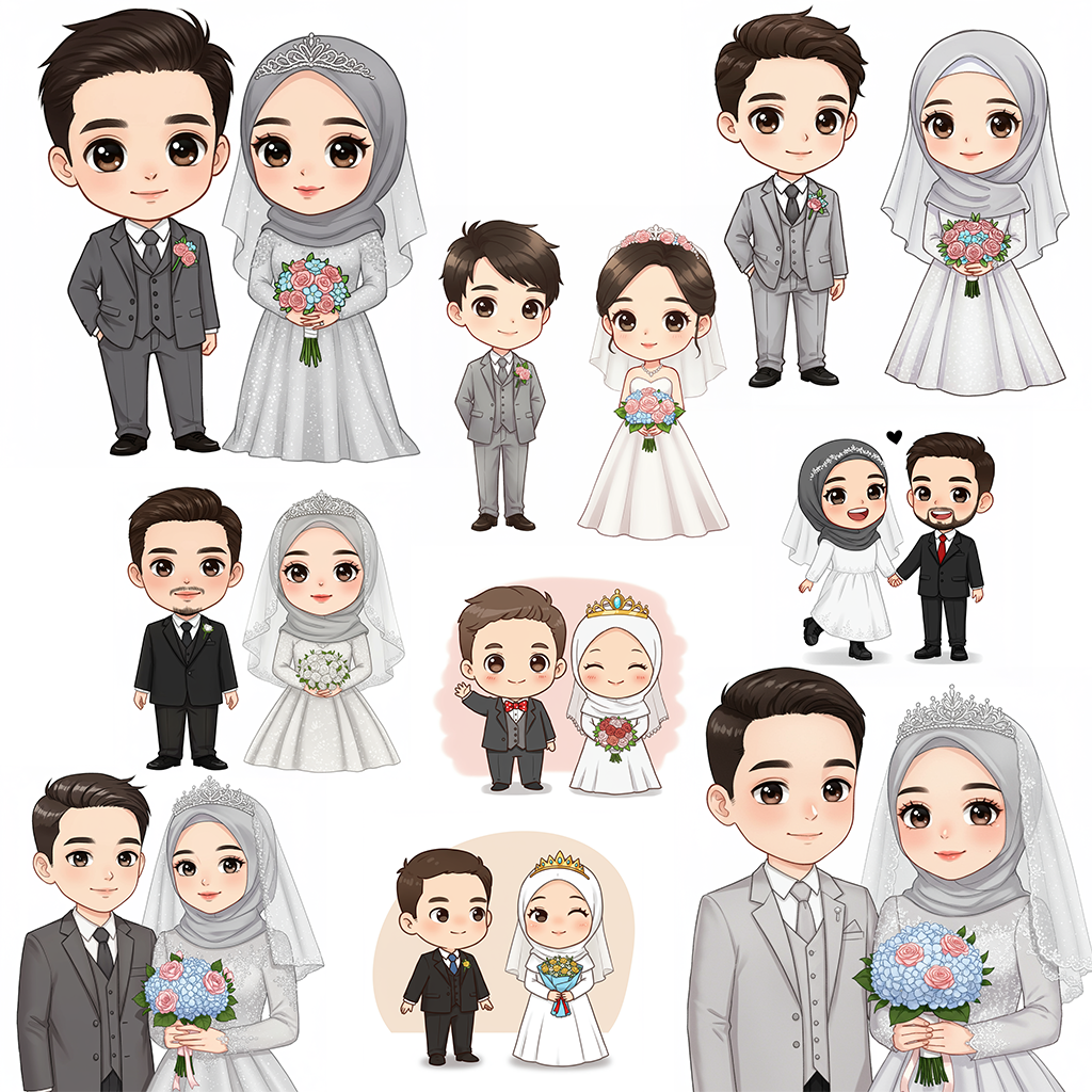 30+ Gambar Kartun Wedding
