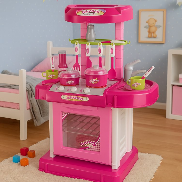Cozinha Infantil Brinquedo C/ Som e Luz Princess Replay Kids