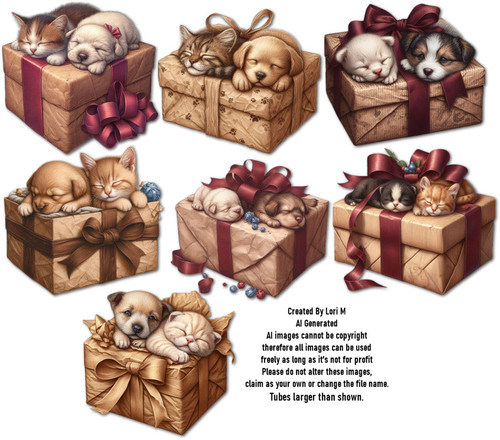 Puppies&KittensOnPresents1AImadeByLoriM.jpg