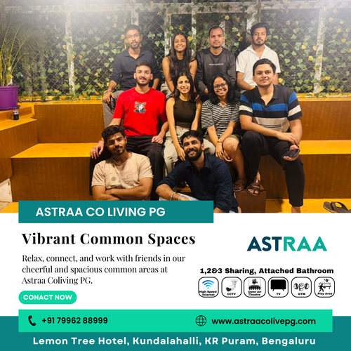 Relax and connect in our bright common areas at Astraa Coliving PG in Kundalahalli..png
