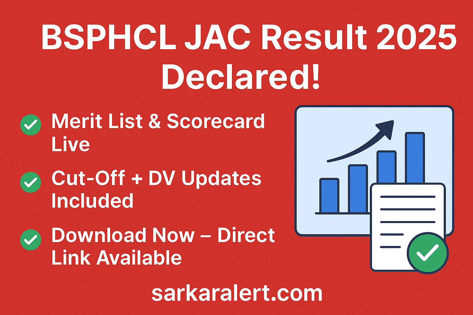 BSPHCL JAC Result 2025 – Result Download, Cut-Off, Merit List