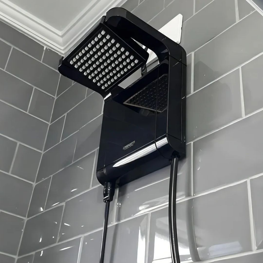 Chuveiro elétrico de parede Lorenzetti Acqua Ultra Star preto 7.8kW