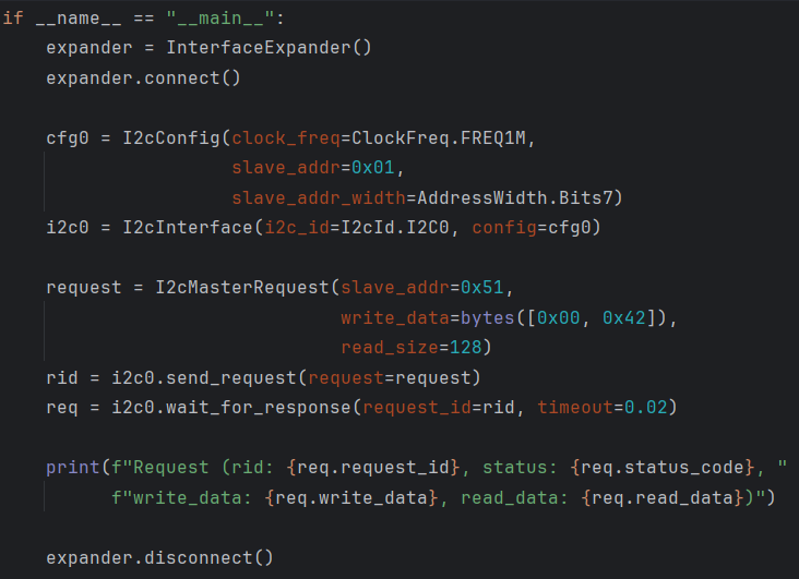 Master read example