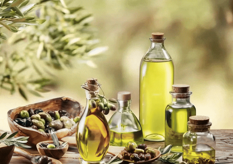 Assortiment van premium olijfolie