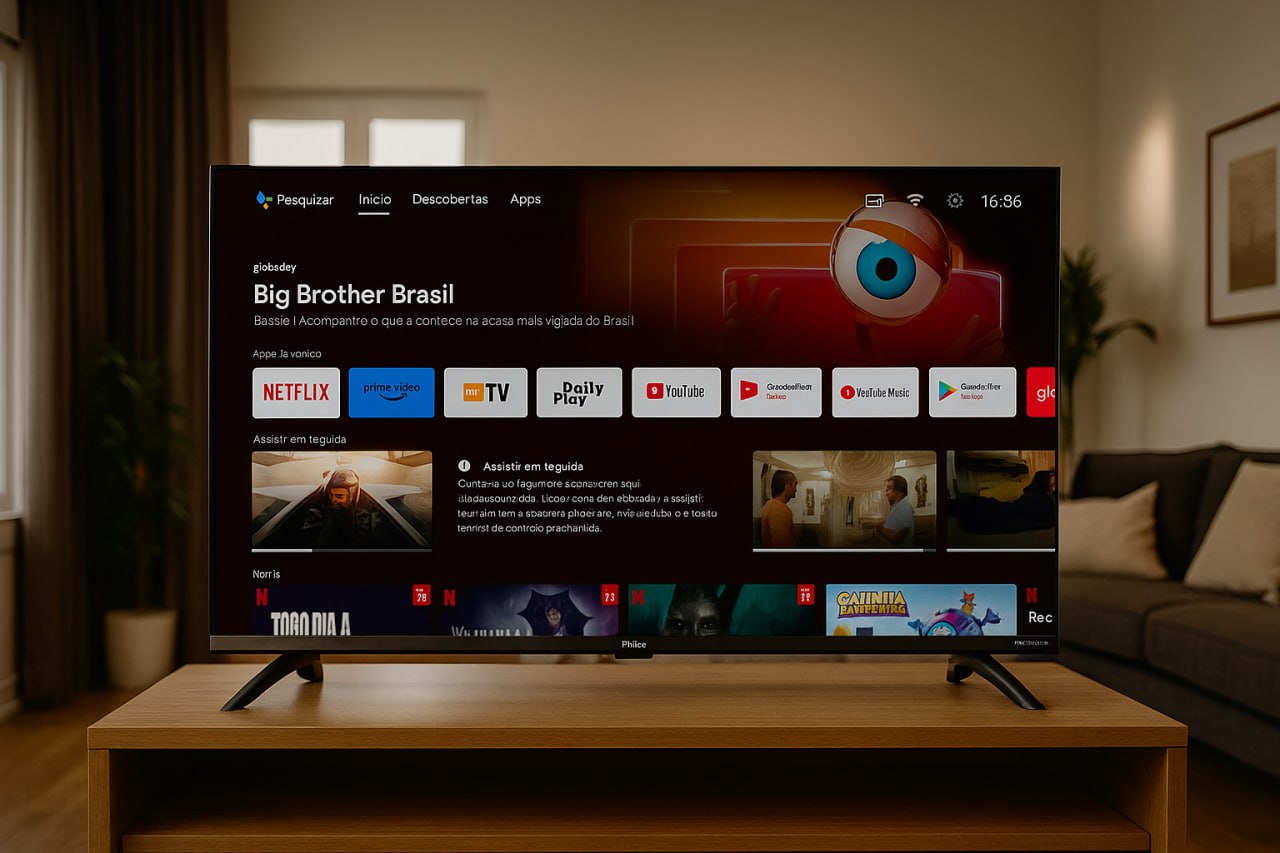 Smart Tv 39 Philco Led Android Borda Infinita Ptv39m9gacgb