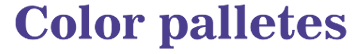 Color Palettes Button