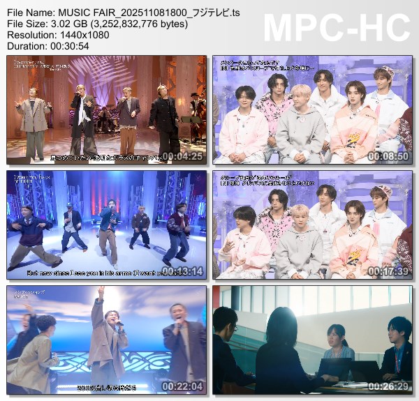 [TV-Variety] MUSIC FAIR – 2025.11.08