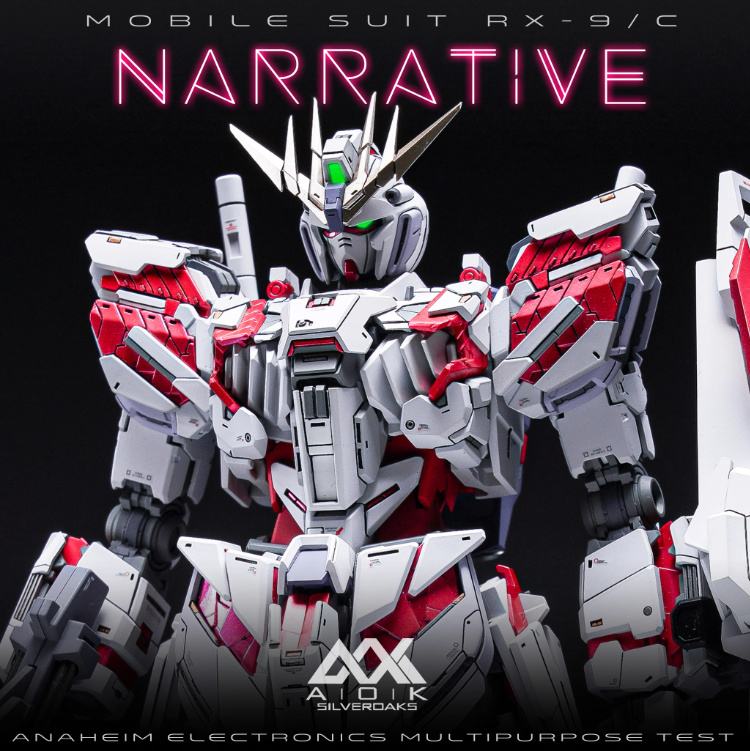 OK Silveroaks Studio × Akira unveil a redesigned 1/100 Narrative Gundam with enhanced Psycho-Frame armour OK Silveroaks Studio × Akira unveil a redesigned 1/100 Narrative Gundam with enhanced Psycho-Frame armour