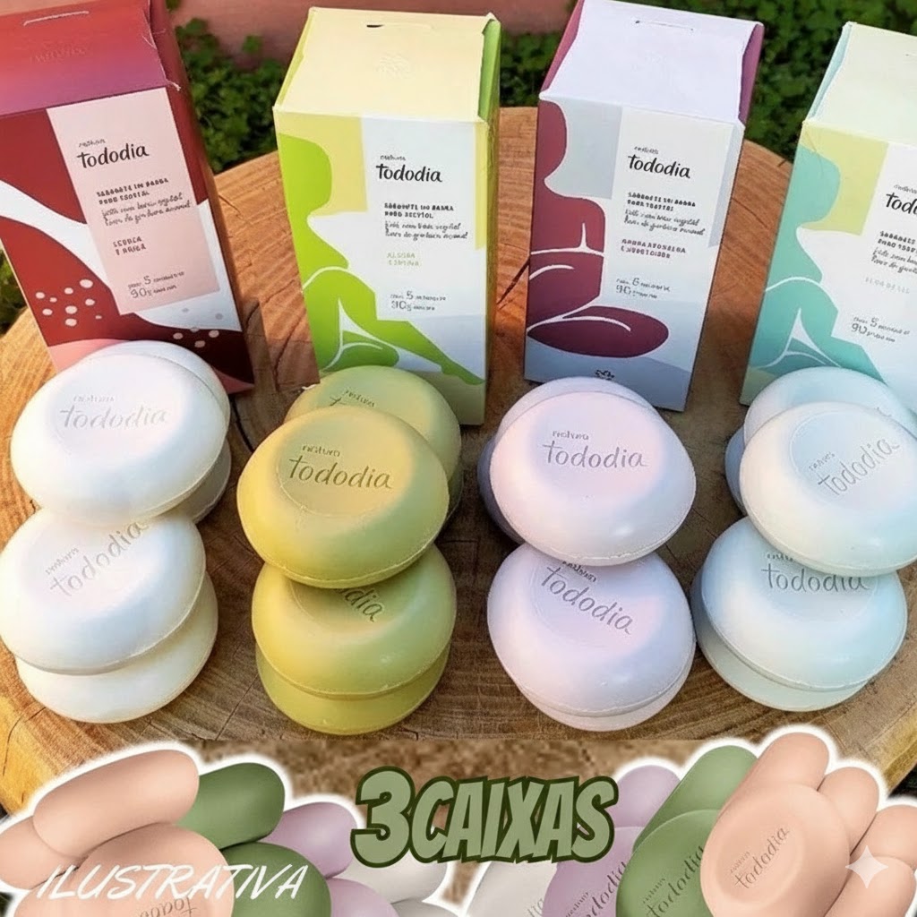 Sabonete Natura Tododia 5 unidades de 90g
