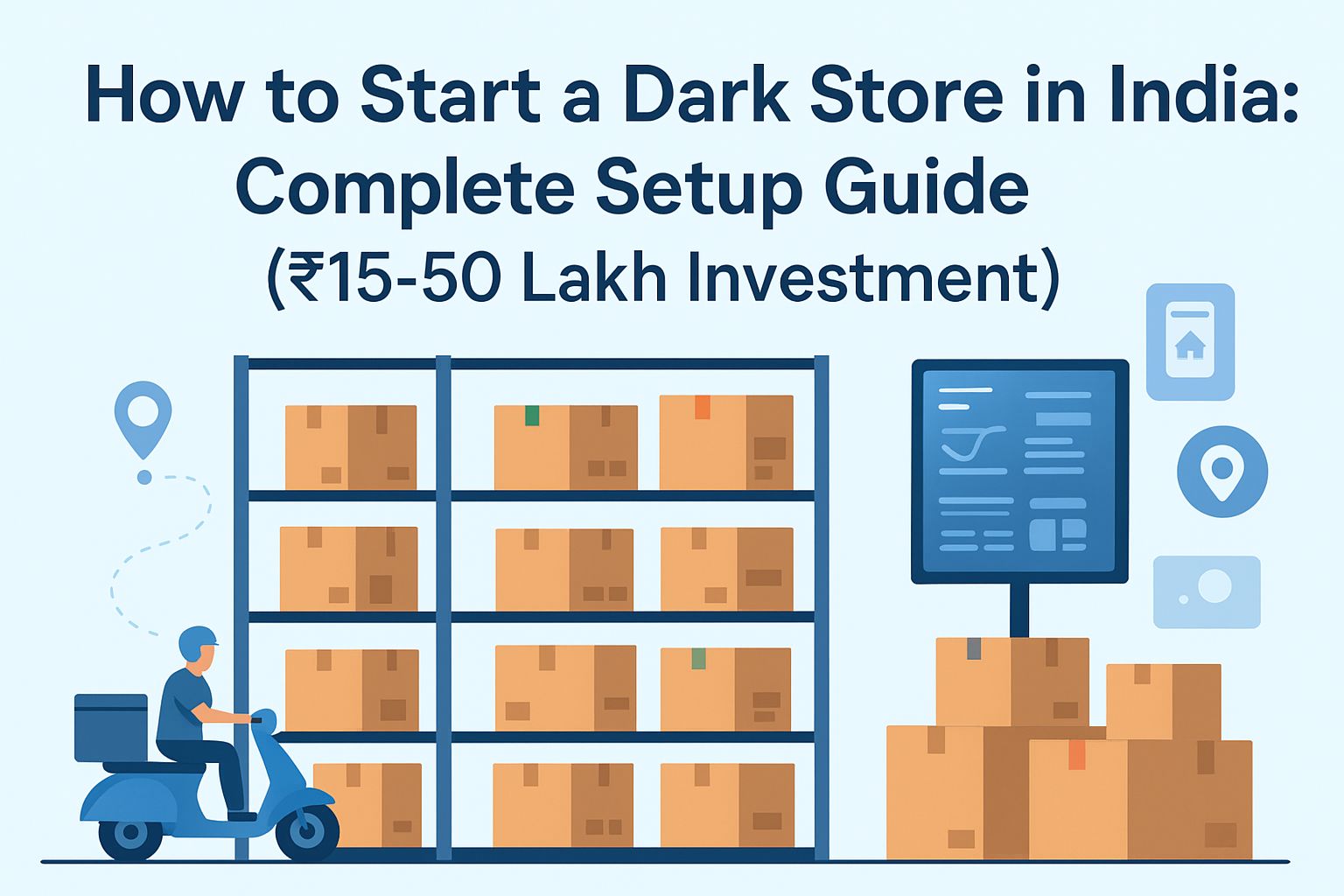 start a dark store in India