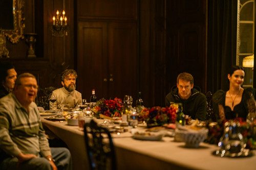 L-R: David Dastmalchian as Gareth, Eric Stonestreet as Al, Peter Dinklage as Leon Prater, Michael C..jpg