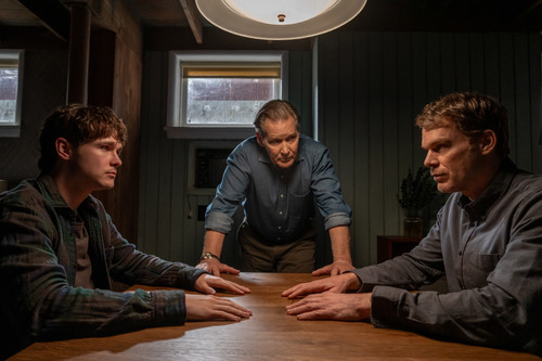 L-R: Jack Alcott as Harrison Morgan, James Remar as Harry Morgan and Michael C. Hall as Dexter Morga.jpg