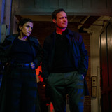 L-R: Kadia Saraf as Detective Claudette Wallace and Dominic Fumusa as Detective Melvin Oliva in Dext