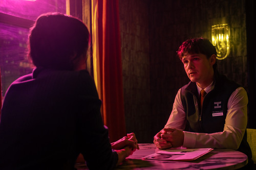 L-R: Kadia Saraf as Detective Claudette Wallace and Jack Alcott as Harrison Morgan in Dexter: Resurr.jpg