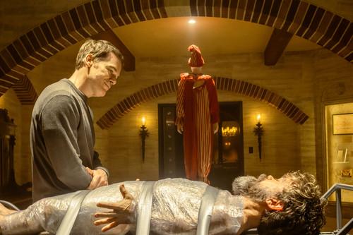 L-R: Michael C. Hall as Dexter Morgan and Peter Dinklage as Leon Prater in Dexter: Resurrection, epi.jpg