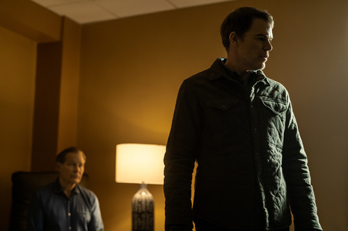 L-R: James Remar as Harry Morgan and Michael C. Hall as Dexter Morgan in Dexter: Resurrection, seaso.jpg