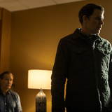 L-R: James Remar as Harry Morgan and Michael C. Hall as Dexter Morgan in Dexter: Resurrection, seaso