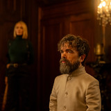 L-R: Uma Thurman as Charley and Peter Dinklage as Leon Prater in Dexter: Resurrection, episode 4, se