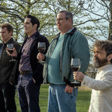 L-R: Michael C. Hall as Dexter Morgan, David Dastmalchian as Gareth, Eric Stonestreet as Al and Pete