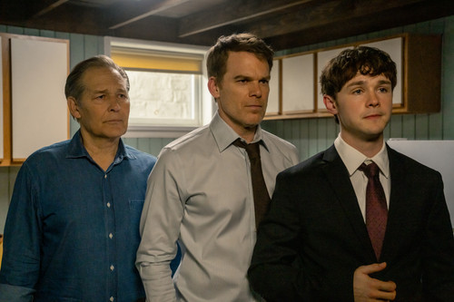 L-R: James Remar as Harry Morgan, Michael C. Hall as Dexter Morgan and Jack Alcott as Harrison Morga.jpg