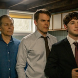 L-R: James Remar as Harry Morgan, Michael C. Hall as Dexter Morgan and Jack Alcott as Harrison Morga