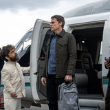 L-R: Peter Dinklage as Leon Prater, Michael C. Hall as Dexter Morgan and Uma Thurman as Charley in D