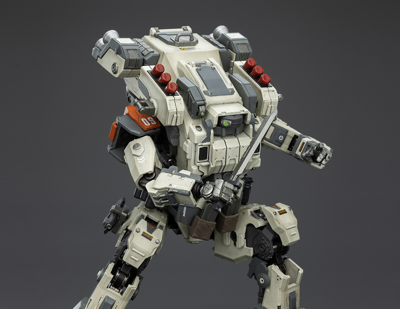 Thunder rolls across the ravaged skyline as JOY TOY APOC Series Bedrock Standard Combat Type Mech gears up for deployment Thunder rolls across the ravaged skyline as JOY TOY APOC Series Bedrock Standard Combat Type Mech gears up for deployment