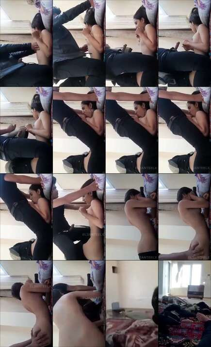 الديوث ماسك صور و فيديوهات على اختو الشرموطة و هى قرفانه منه تمص زبره بالعافيه ترفض ينيكها تقوم تلبس وتضربه تزق الموبايل من ايده تقوله بس