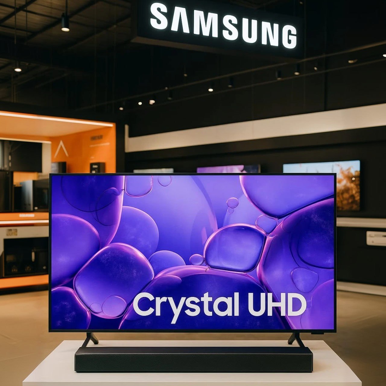 Smart TV 43″ Crystal UHD 4K U8600F 2025 + Soundbar B400F/ZD Combo