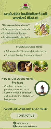 Ayurvedic Ingredients for Women’s Health