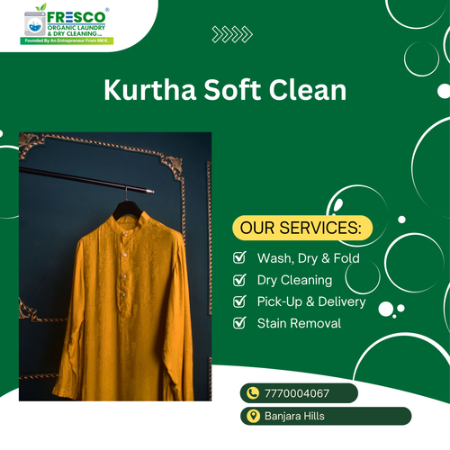 Keep your kurtas looking vibrant and fresh. Try our kurta dry cleaning in Banjara Hills.png