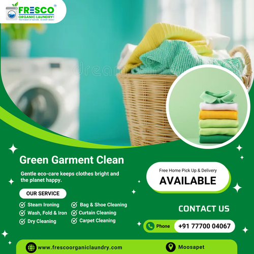 Safe for your clothes and the planet. Try Fresco’s eco-friendly cleaning in Banjara Hills.