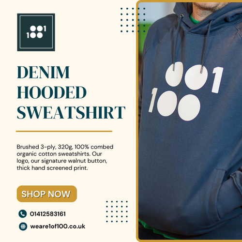 Denim Hooded Sweatshirt - Weare1of100.png