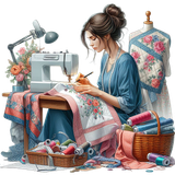 Crafting lady