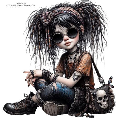 aigenbycaz gothicskulljeangirl (2)