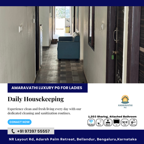 Our daily cleaning routine ensures a fresh, hygienic stay every day.