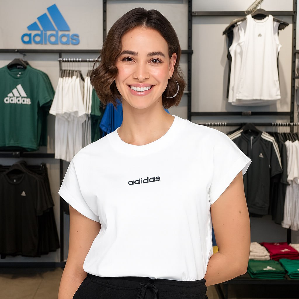 Camiseta Adidas Logo Linear Feminina