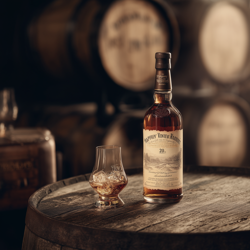 eman3139 a Pappy Van Winkle 20 Year bourbon bottle on rustic oa 22fe8380 8a22 4382 80b4 615e4566fbbf.png